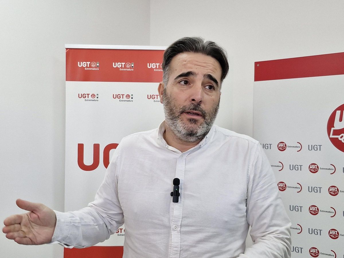 El secretario de Política Institucional y Empleo de UGT Extremadura, Francisco Morcillo.