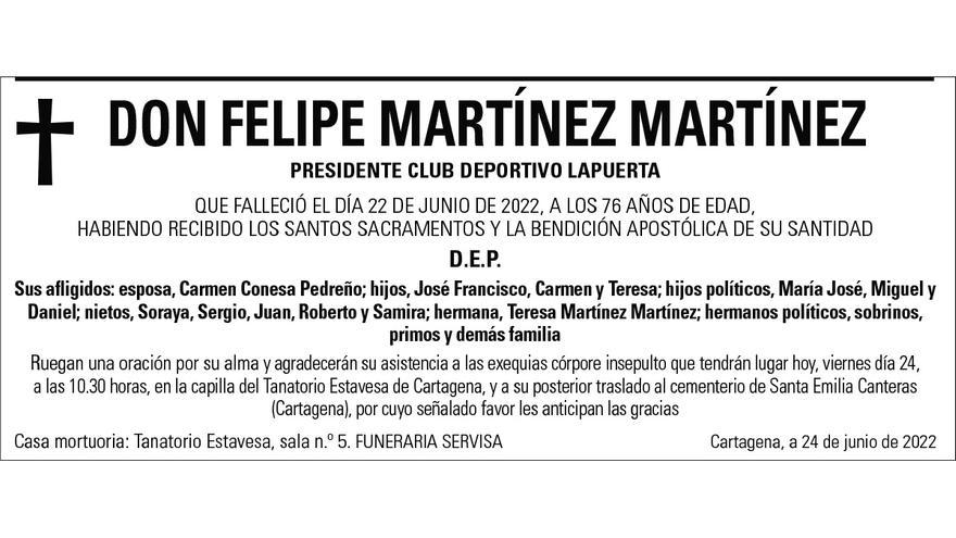 D. Felipe Martínez Martínez