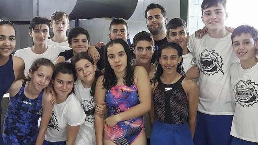 Equipo del Club Natación Pabellón Ourense. // Iñaki Osorio