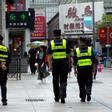 Agentes de policía en China.