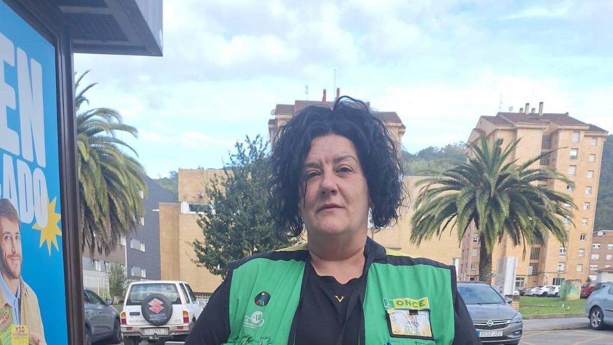 La vendedora de la Once, Verónica Carrasco
