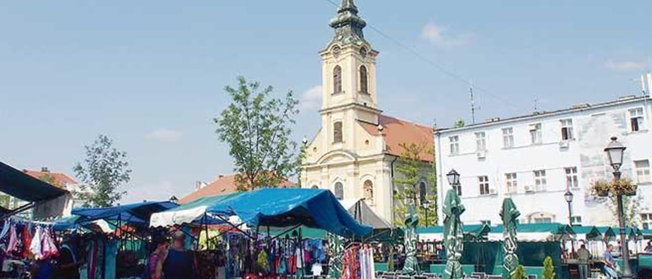 Plaça del mercat de Zemun.