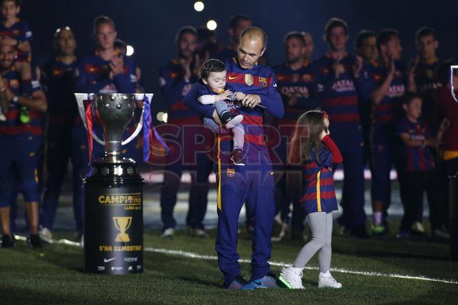 La fiesta del Doblete en el Camp Nou