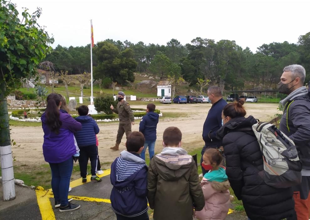 Visita inédita a la batería militar de O Grove