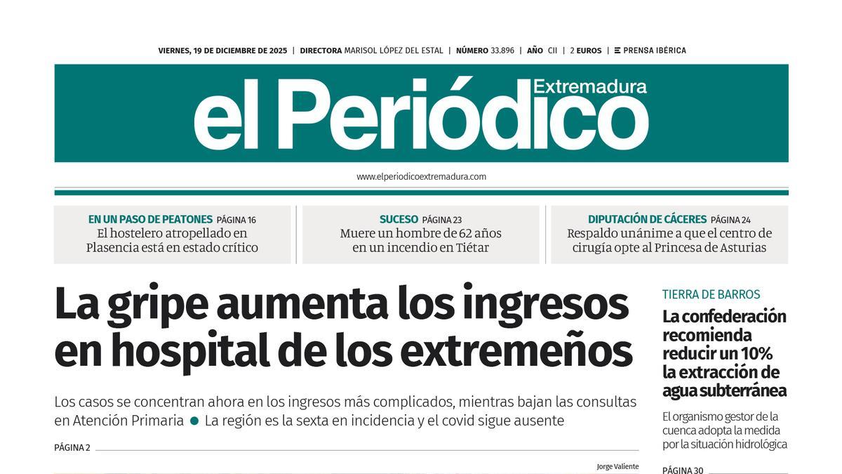 Consulta la portada correspondiente al día 19 de diciembre de 2025
