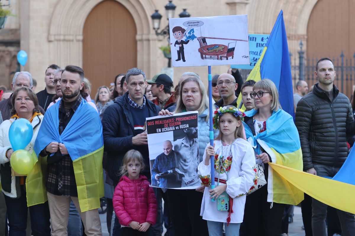 Galería: Manifestación de ucranianos en Castellón