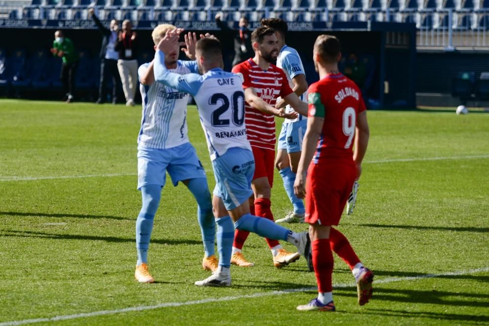 Partido de la Copa del Rey entre el Málaga CF y el Granada.