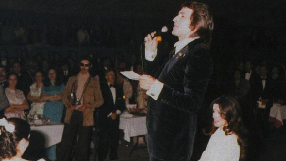 Nino Bravo en su última actuación en València en 1973