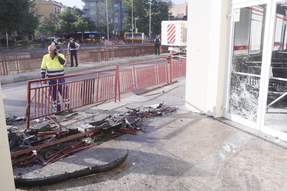 Accident de trànsit a la zona dels Maristes de Girona