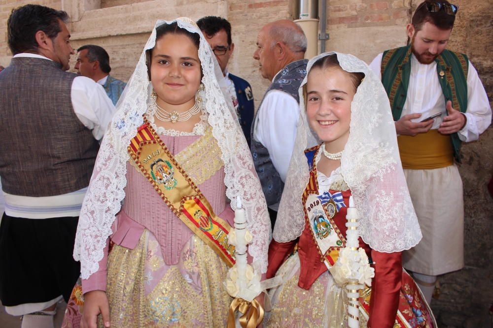 Falleras mayores 2019 en la Procesión de la Virgen