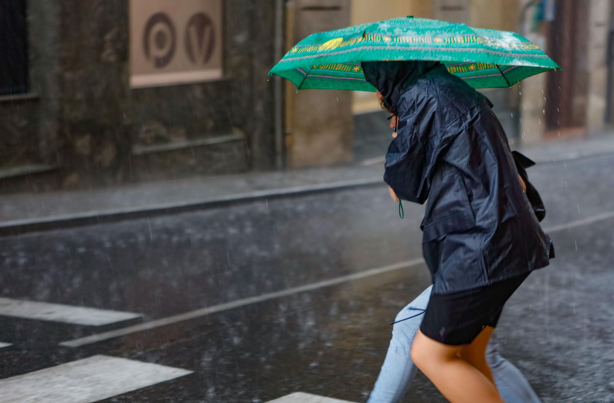 Las tormentas dejan hasta 42 litros en l'Alcoià y El Comtat