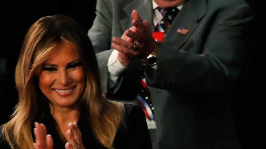 Melania Trump reaparece en público