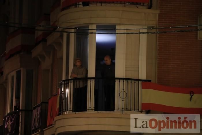 Viernes de dolores: Aplausos y salves a la patrona en Cartagena durante el confinamiento