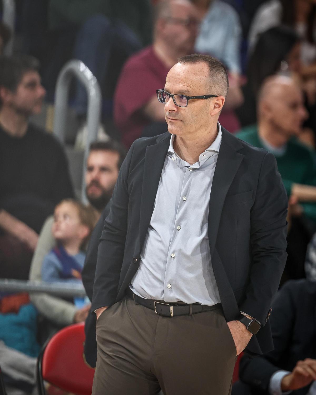 Diego Ocampo no ha passat una bona tarda al Palau Blaugrana