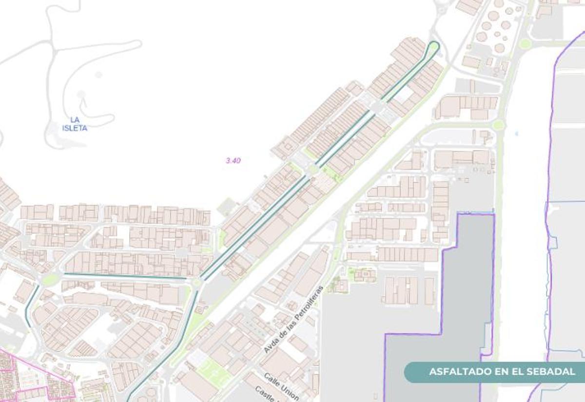 Proyecto de asfaltado en El Sebadal