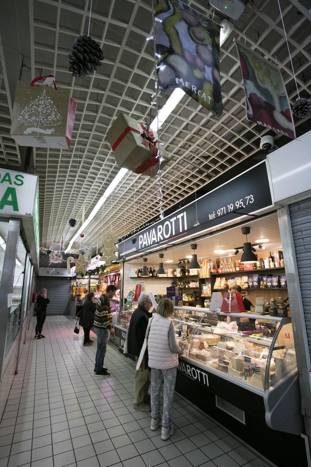 Puestos del Mercat Nou de Ibiza en Navidad