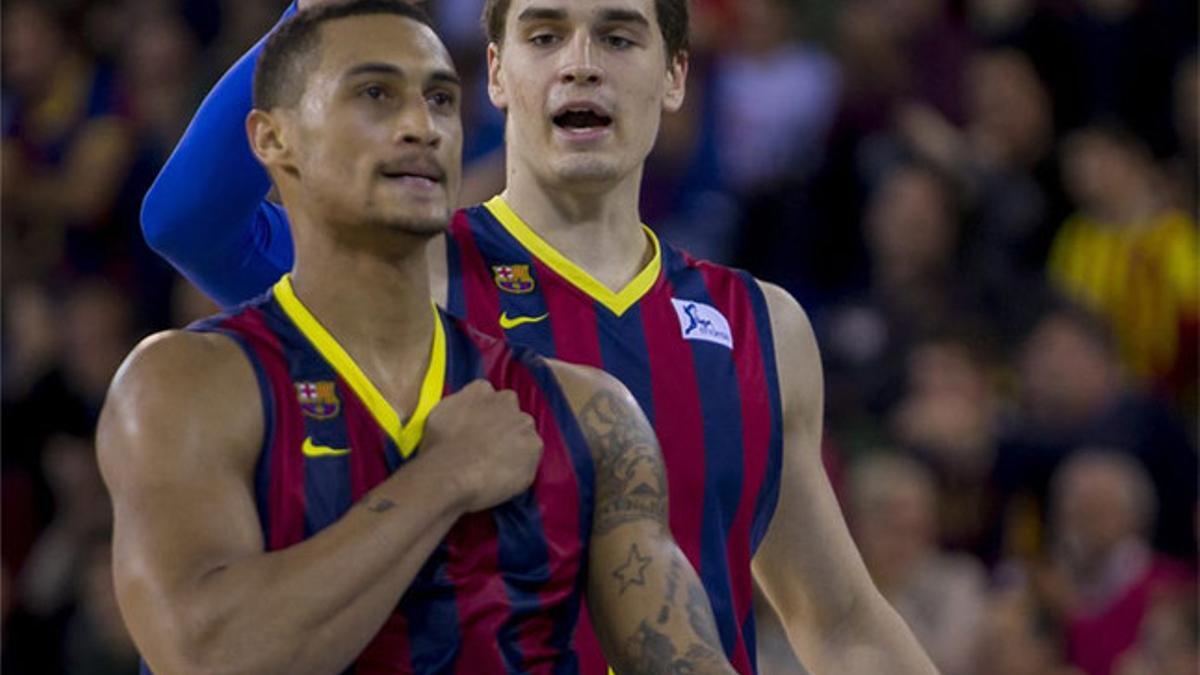 Jackson celebrando una de sus acciones ofensivas en el clásico