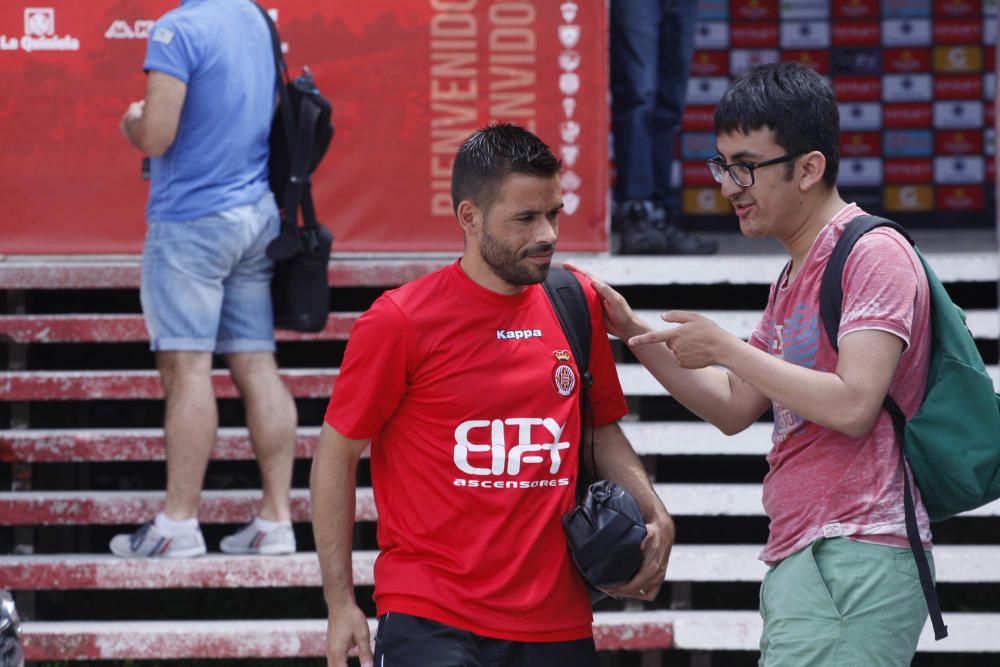 L'expedició del Girona FC surt cap a Pamplona
