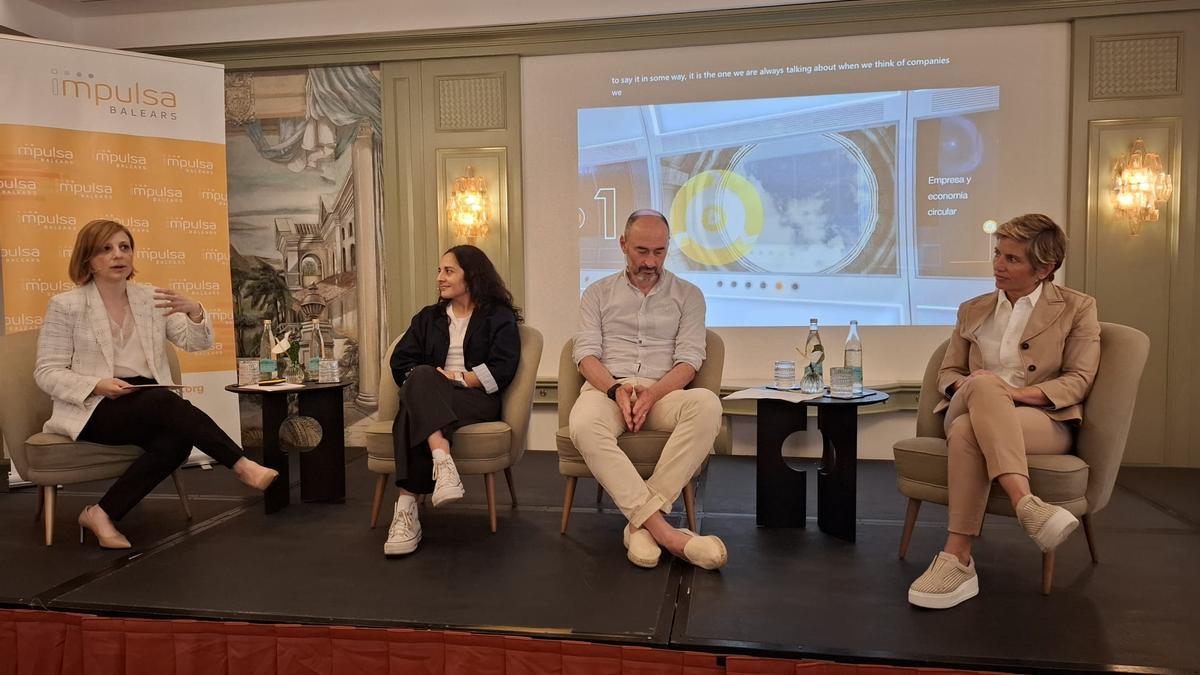 La vicepresidenta del Grupo Iberostar, Gloria Fluxá, durante el acto celebrado esta mañana por la Fundación Impulsa