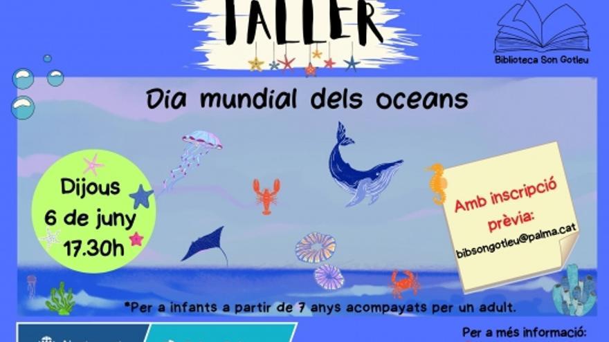 Taller per al Dia Mundial dels Oceans, a càrrec del personal bibliotecari