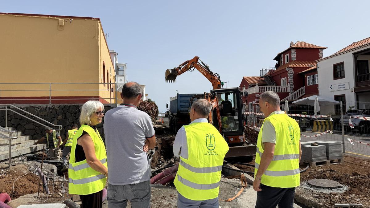 Visita a las obras de Puntallana.