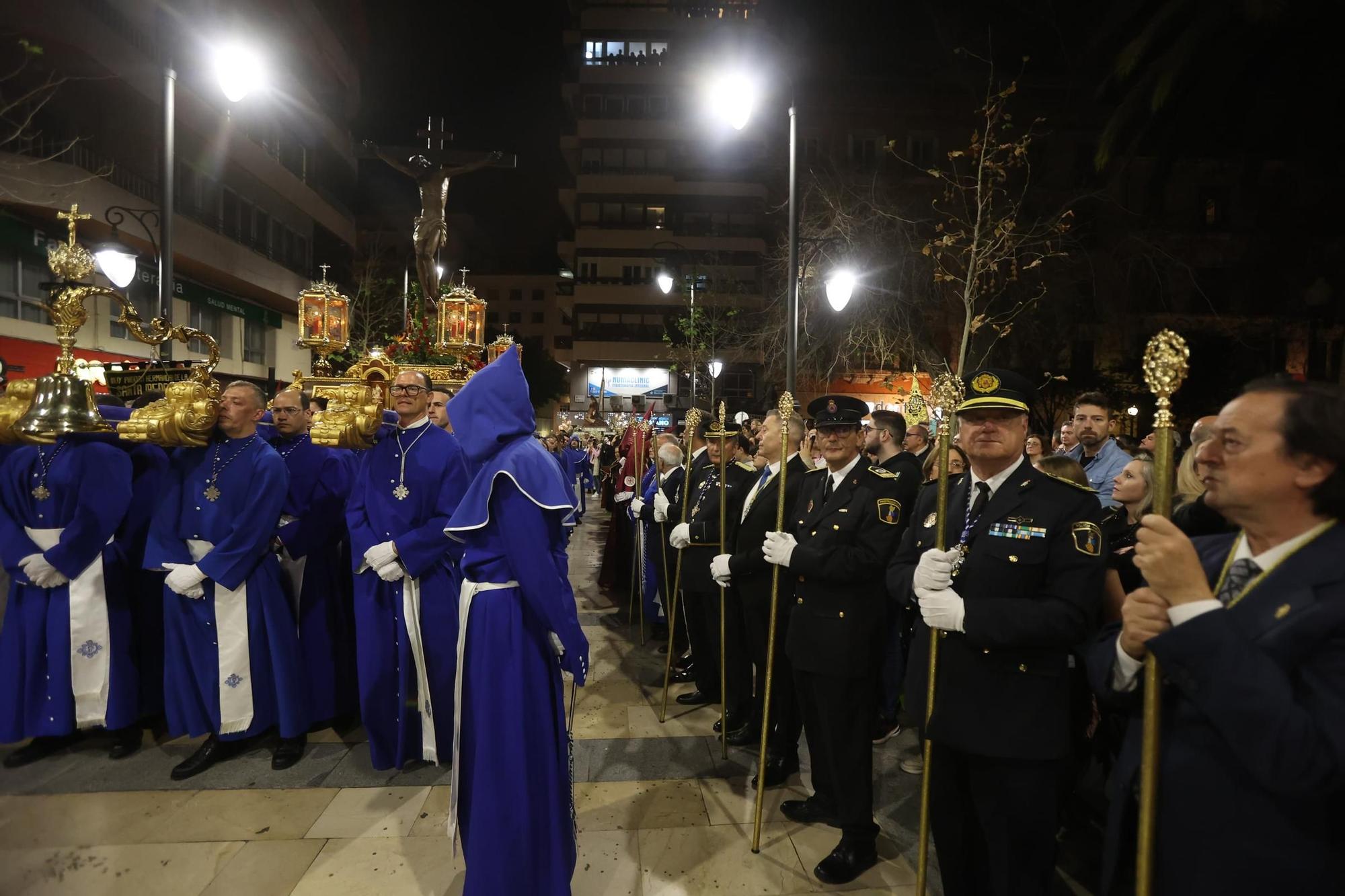 La Cofradía de Nuestra Señora de la Piedad y Caridad y Cristo de la Paz celebra su 75 aniversario en la Semana Santa de Alicante