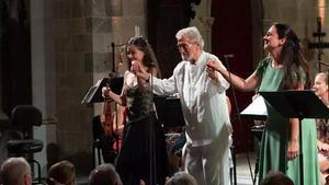 Tur Bonet, Savall y Rial al finalizar el concierto.