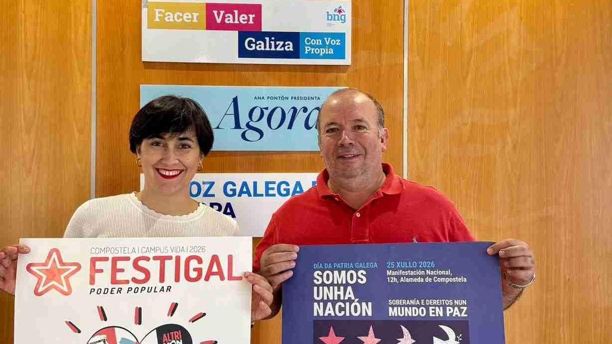 Ariadna Fernández y Xoán Blanco presentaron los actos comarcales por el Día da Paria en Deza y Tabeirós.