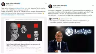 Tebas responde a la polémica factura del Real Mallorca y se hace eco de Diario de Mallorca para su defensa: “Varios medios dieron esta noticia hace 9 años y se aclaró”