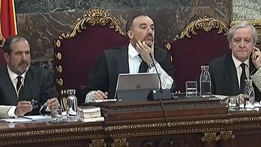 Un momento del juicio del 'procés', este miércoles.
