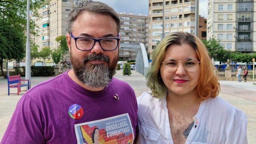 John D. Babyack y Sam García, ayer en Murcia.  | PODEMOS