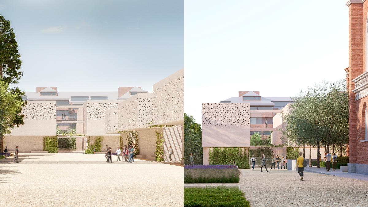 Recreación plaza este y principal Damas Apostólicas.