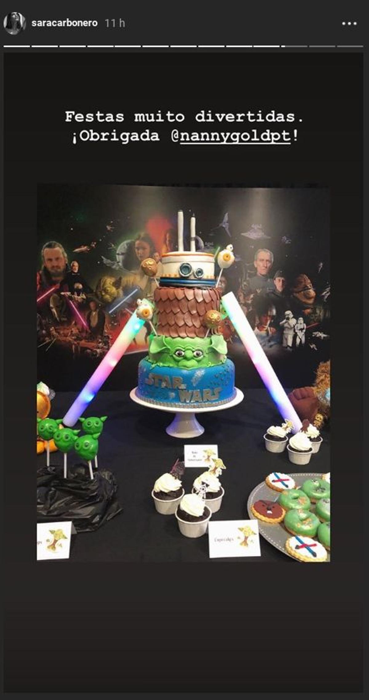 Tarta de cumpleaños basada en Star Wars para Martín Casillas en su quinto cumpleaños