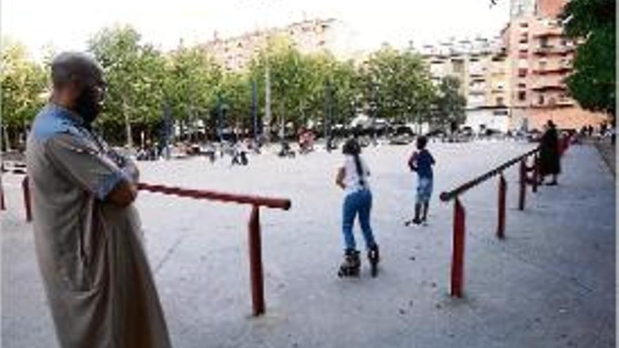 La plaça Catalunya de Salt, on s&#039;instal·laran noves càmeres.