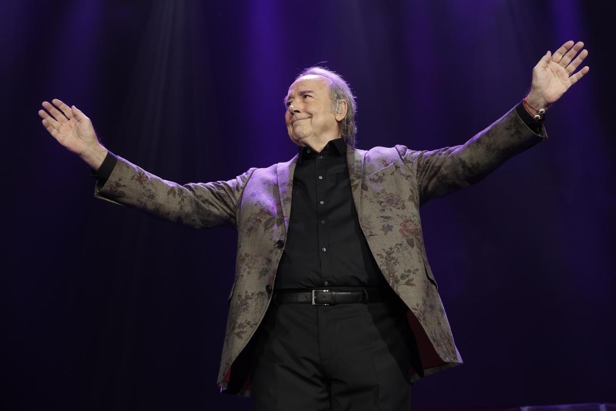 Último concierto de la gira El vicio de cantar. Serrat 1965-2022 de Joan Manuel Serrat en el Palau Sant Jordi que pone fin a su carrera.