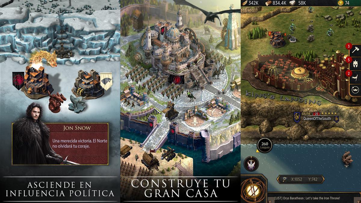 El juego Game of Thrones: Conquest.