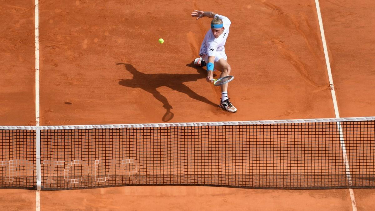 Davidovich, durante el partido de hoy