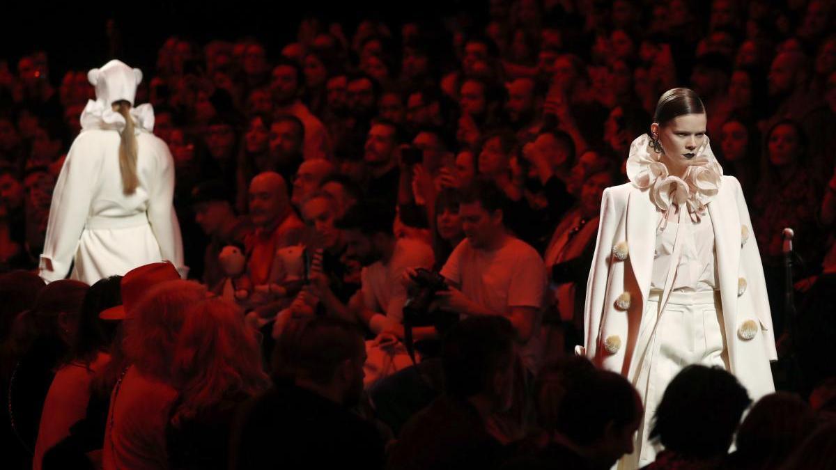 Un desfile de la edición de enero de la pasarela madrileña