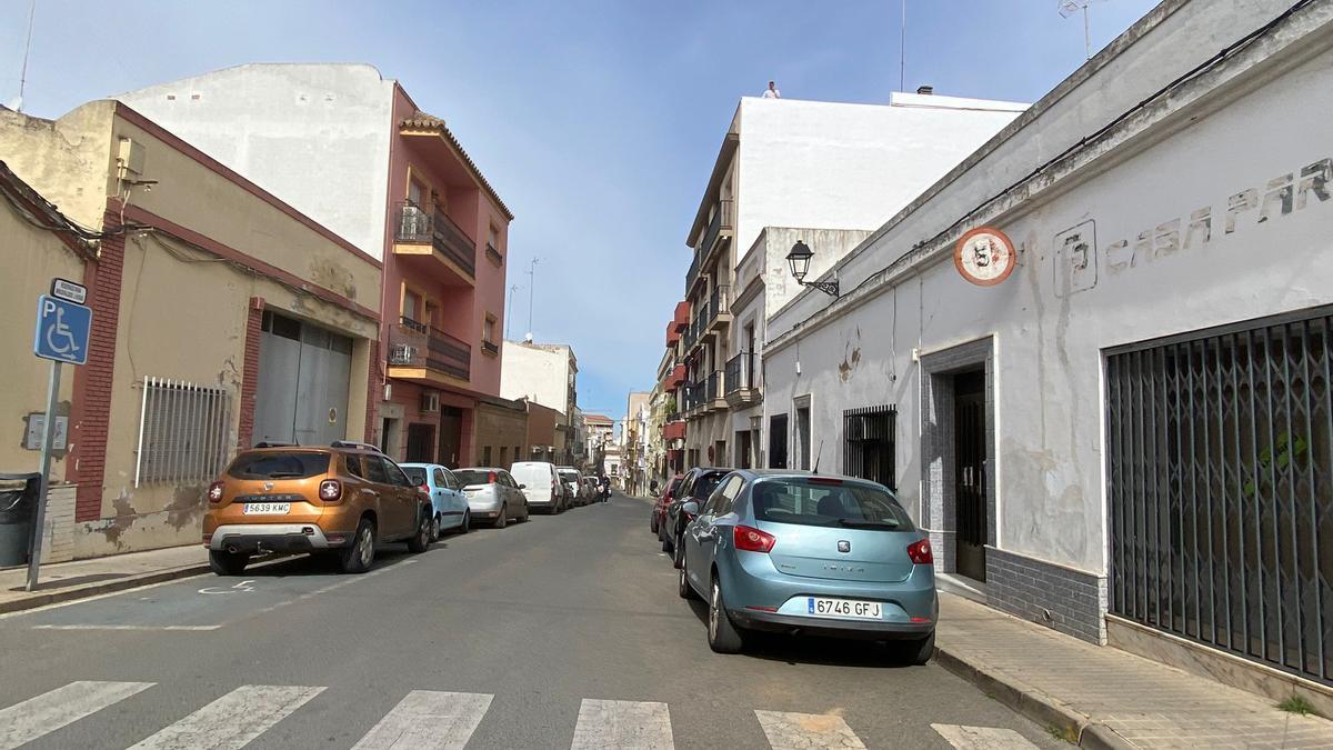 Calle Bailén desde la parte del edificio del Mercado.