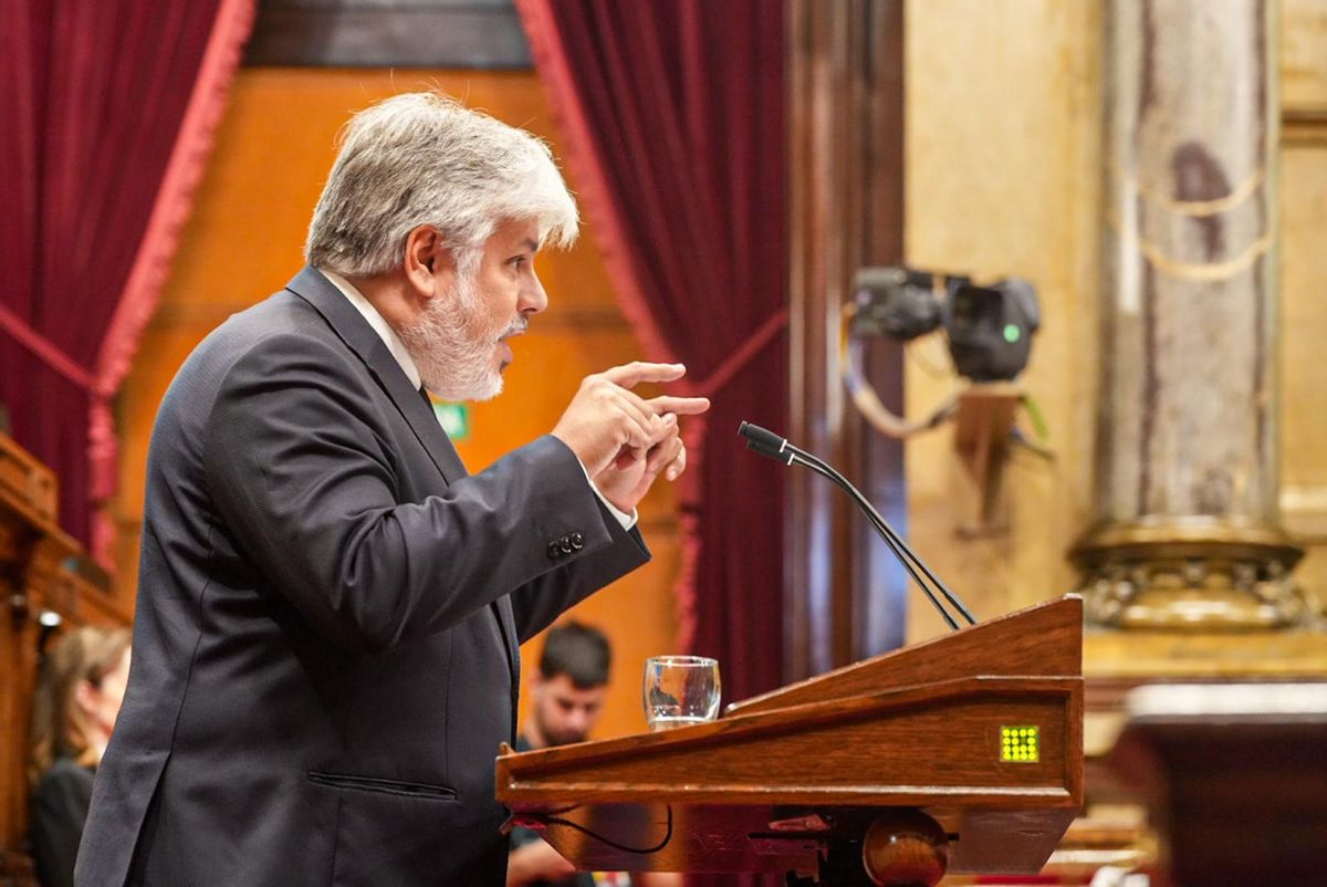 El líder de Junts en el Parlament, Albert Batet. El líder de Junts en el Parlament, Albert Batet.