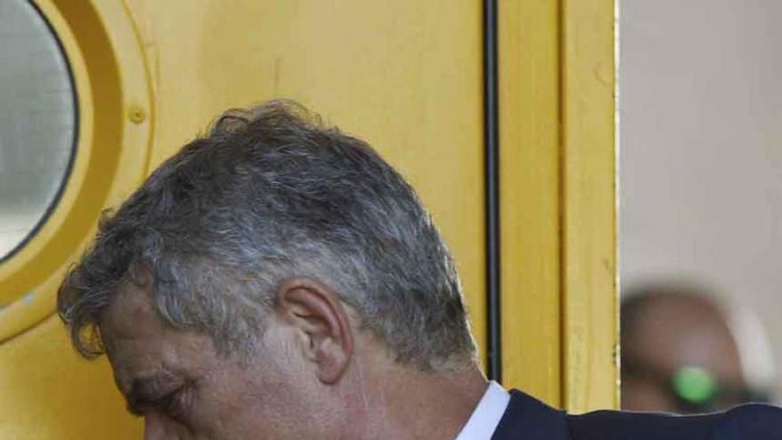 El presidente de la RFEF Ángel Mª Villar en el último partido de España.