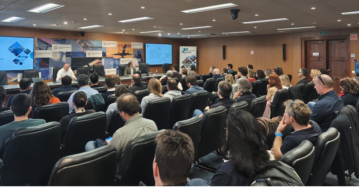 Un momento de la reunión celebrada ayer en la Cámara de Comercio de Mallorca, organizada por Balearic Marine Cluster