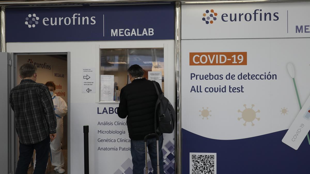 Pruebas de covid en el Aeropuerto de Mallorca