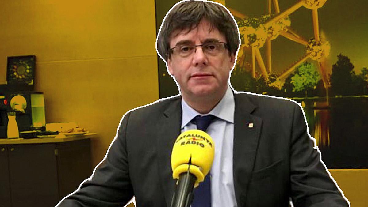 Puigdemont entrevistat des de Brussel·les per Catalunya Ràdio.
