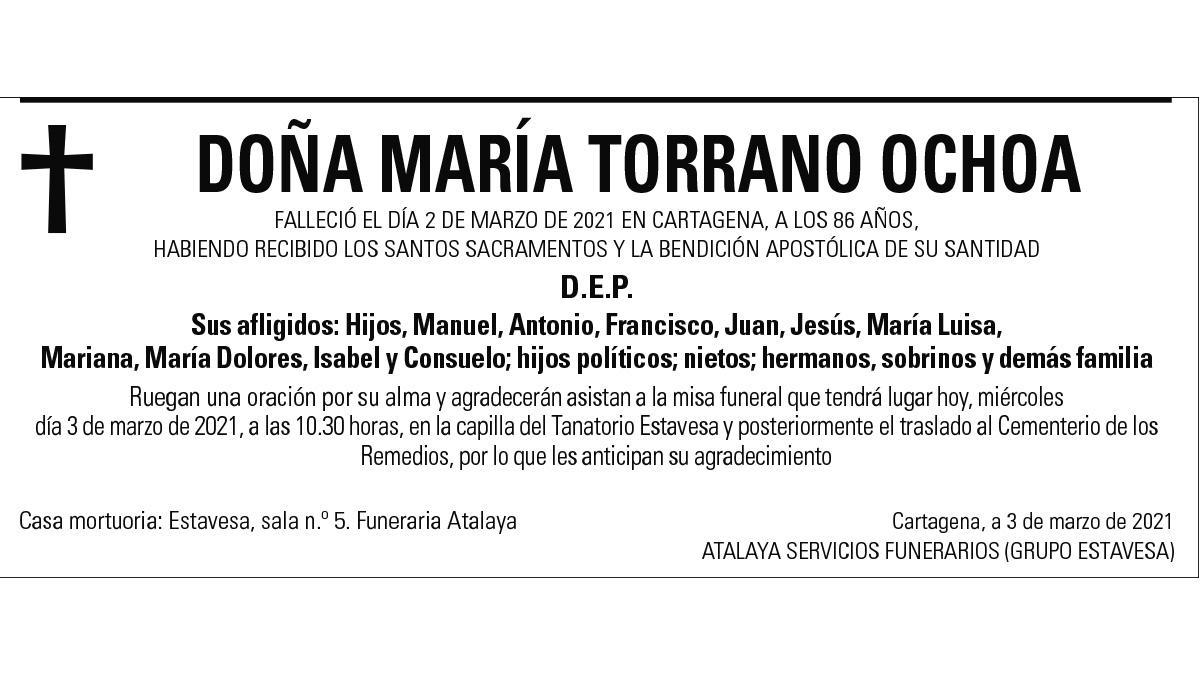 Dª María Torrano Ochoa