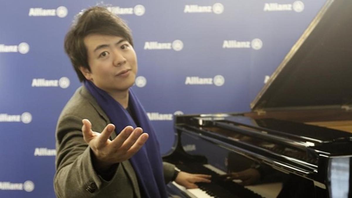 Lang Lang, durante la presentación de los dos conciertos que ofrecerá en Barcelona.