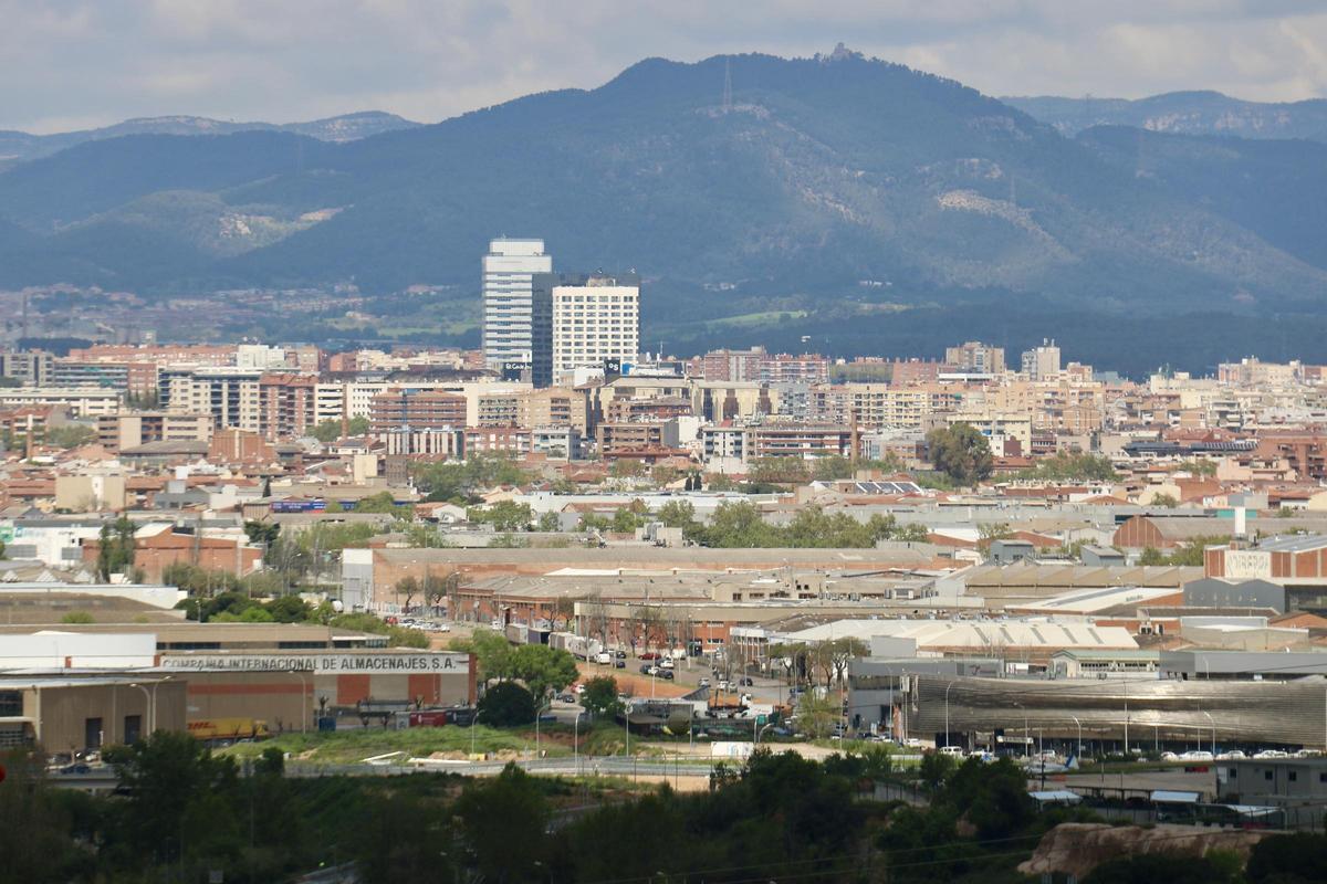 Vista aérea de la entrada sur de Sabadell