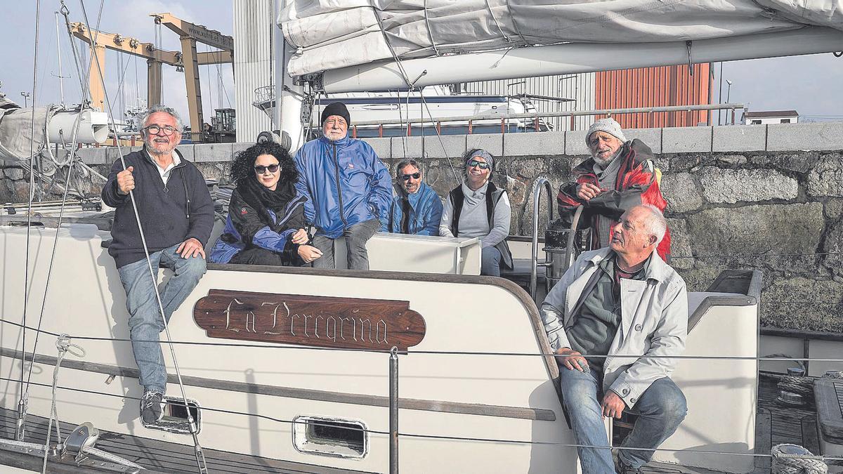 La tripulación que irá a bordo de ‘La Peregrina’.