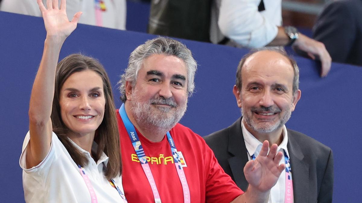 La reina Letizia animó al equipo de waterpolo femenino