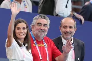 La reina Letizia animó al equipo de waterpolo femenino